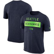 Wholesale Cheap Men's Seattle Seahawks Nike College Navy Sideline Legend Lift Performance T-Shirt