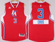Wholesale Cheap Los Angeles Clippers #3 Chris Paul Revolution 30 Swingman 2014 Christmas Day Red Jersey