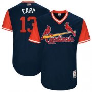 Wholesale Cheap Cardinals #13 Matt Carpenter Navy "Carp" Players Weekend Authentic Stitched MLB Jersey