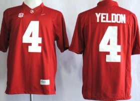 Wholesale Cheap Alabama Crimson Tide #4 T.J Yeldon 2014 Red Limited Jersey