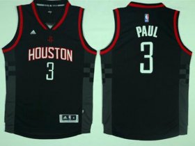 Wholesale Cheap Houston Rockets #3 Chris Paul Black Alternate Stitched NBA Jersey