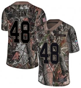 Wholesale Cheap Nike Ravens #48 Patrick Queen Camo Men\'s Stitched NFL Limited Rush Realtree Jersey