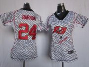 Wholesale Cheap Nike Buccaneers #24 Mark Barron Zebra Women's Stitched NFL Elite Jersey