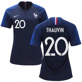 Wholesale Cheap Women\'s France #20 Thauvin Home Soccer Country Jersey