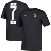 Wholesale Cheap Juventus #7 Cristiano Ronaldo adidas Go-To Name & Number T-Shirt Black