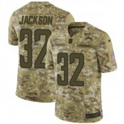 Wholesale Cheap Nike Chargers #32 Justin Jackson Camo Men's Stitched NFL Limited 2018 Salute To Service Jersey