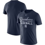 Wholesale Cheap New York Yankees Nike Wordmark Practice Performance T-Shirt Navy