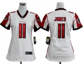 Wholesale Cheap Nike Falcons #11 Julio Jones White Women\'s Stitched NFL Elite Jersey