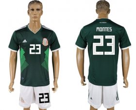 Wholesale Cheap Mexico #23 Montes Green Home Soccer Country Jersey