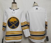 Wholesale Cheap Buffalo Sabres Blank White Unveil Golden 50th Anniversary Jersey