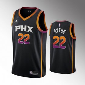Wholesale Cheap Men\'s Phoenix Suns #22 Deandre Ayton Balck Stitched Basketball Jersey