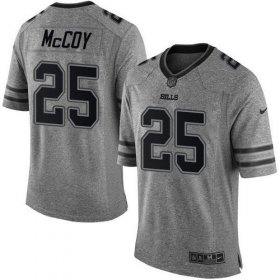 Wholesale Cheap Nike Bills #25 LeSean McCoy Gray Men\'s Stitched NFL Limited Gridiron Gray Jersey