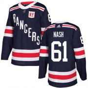 Wholesale Cheap Adidas Rangers #61 Rick Nash Navy Blue Authentic 2018 Winter Classic Stitched Youth NHL Jersey