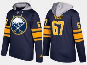 Wholesale Cheap Sabres #67 Benoit Pouliot Blue Name And Number Hoodie