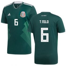 Wholesale Cheap Mexico #6 T.Nilo Green Home Soccer Country Jersey