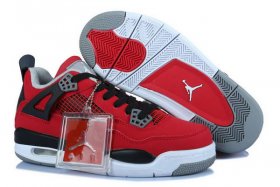 Wholesale Cheap Women\'s Air Jordan 4 Toro Shoes red/black-white