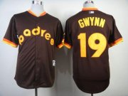 Wholesale Cheap Padres #19 Tony Gwynn Coffee 1984 Turn Back The Clock Stitched MLB Jersey