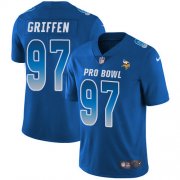 Wholesale Cheap Nike Vikings #97 Everson Griffen Royal Men's Stitched NFL Limited NFC 2018 Pro Bowl Jersey