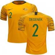 Wholesale Cheap Australia #2 Degenek Home Soccer Country Jersey
