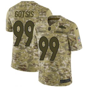 Wholesale Cheap Nike Broncos #99 Adam Gotsis Camo Men\'s Stitched NFL Limited 2018 Salute To Service Jersey