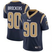 Wholesale Cheap Nike Rams #90 Michael Brockers Navy Blue Team Color Men's Stitched NFL Vapor Untouchable Limited Jersey