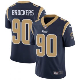 Wholesale Cheap Nike Rams #90 Michael Brockers Navy Blue Team Color Men\'s Stitched NFL Vapor Untouchable Limited Jersey