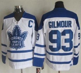 Wholesale Cheap Maple Leafs #93 Doug Gilmour White CCM Throwback Winter Classic Stitched NHL Jersey