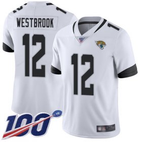 Wholesale Cheap Nike Jaguars #12 Dede Westbrook White Men\'s Stitched NFL 100th Season Vapor Limited Jersey