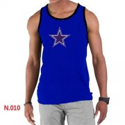 Wholesale Cheap Men's Nike NFL Dallas Cowboys Sideline Legend Authentic Logo Tank Top Blue