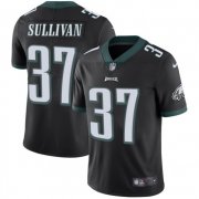 Wholesale Cheap Nike Eagles #37 Tre Sullivan Black Alternate Men's Stitched NFL Vapor Untouchable Limited Jersey