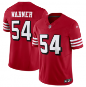 Wholesale Cheap Men's San Francisco 49ers #54 Fred Warner New Red 2023 F.U.S.E. Vapor Untouchable Limited Stitched Football Jersey