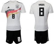 Wholesale Cheap Germany #8 Kroos White Home Soccer Country Jersey