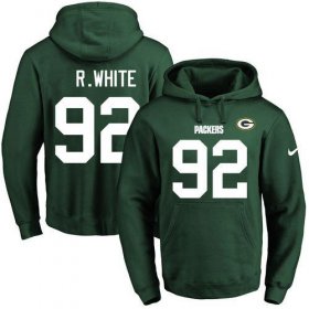 Wholesale Cheap Nike Packers #92 Reggie White Green Name & Number Pullover NFL Hoodie