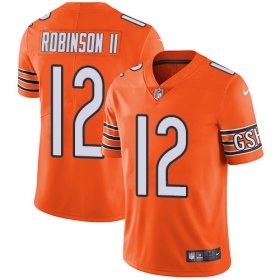 Wholesale Cheap Nike Bears #12 Allen Robinson II Orange Men\'s Stitched NFL Limited Rush Jersey