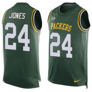 Wholesale Cheap Nike Packers #24 Josh Jones Green Team Color Men's Stitched NFL Limited Tank Top Jersey