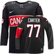 Wholesale Cheap Olympic 2014 CA. #77 Jeff Carter Black Stitched NHL Jersey
