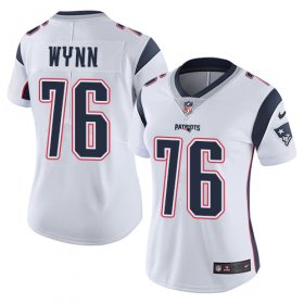 Wholesale Cheap Nike Patriots #76 Isaiah Wynn White Women\'s Stitched NFL Vapor Untouchable Limited Jersey