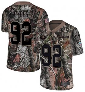 Wholesale Cheap Nike 49ers #92 Kerry Hyder Camo Youth Stitched NFL Limited Rush Realtree Jersey