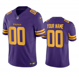 Wholesale Cheap Men\'s Minnesota Vikings Active Player Custom Purple 2023 F.U.S.E. Color Rush Stitched Jersey