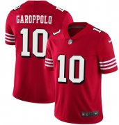 Wholesale Cheap Nike 49ers #10 Jimmy Garoppolo Red Team Color Men's Stitched NFL Vapor Untouchable Limited II Jersey