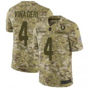 Wholesale Cheap Nike Colts #4 Adam Vinatieri Camo Youth Stitched NFL Limited 2018 Salute to Service Jersey
