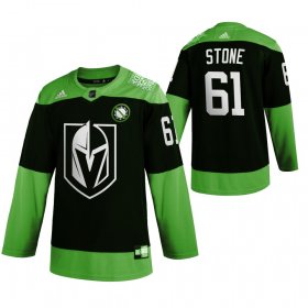 Wholesale Cheap Vegas Golden Knights #61 Mark Stone Men\'s Adidas Green Hockey Fight nCoV Limited NHL Jersey