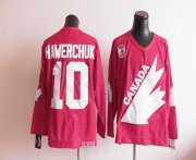 Wholesale Cheap Olympic 1991 CA. #10 Dale Hawerchuk Red CCM Throwback Stitched NHL Jersey