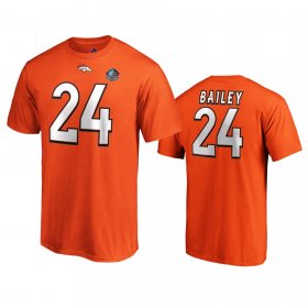 Wholesale Cheap Denver Broncos #24 Champ Bailey Orange 2019 Hall Of Fame NFL T-Shirt