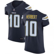 Wholesale Cheap Nike Chargers #10 Justin Herbert Navy Blue Team Color Men's Stitched NFL Vapor Untouchable Elite Jersey