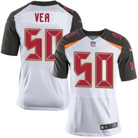 Wholesale Cheap Nike Buccaneers #50 Vita Vea White Men\'s Stitched NFL New Elite Jersey