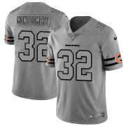 Wholesale Cheap Chicago Bears #32 David Montgomery Men's Nike Gray Gridiron II Vapor Untouchable Limited NFL Jersey
