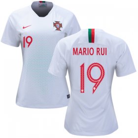 Wholesale Cheap Women\'s Portugal #19 Mario Rui Away Soccer Country Jersey