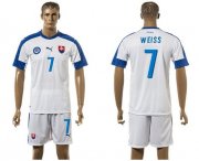 Wholesale Cheap Slovakia #7 Weiss Home Soccer Country Jersey