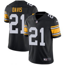 Wholesale Cheap Nike Steelers #21 Sean Davis Black Alternate Men\'s Stitched NFL Vapor Untouchable Limited Jersey